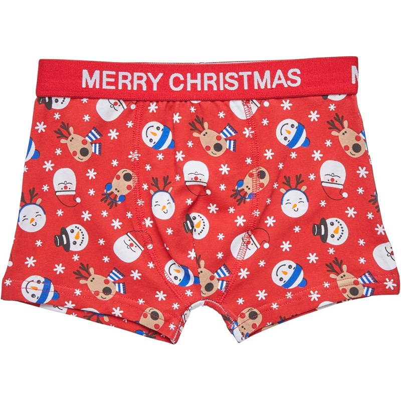 Fluid Junior Novelty AOP Trunks Red