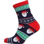 Fluid Mens Novelty Santa Socks Navy Multi