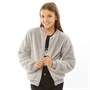 Fluid Mädchen Faux Fur Bomber Fliegerjacken Grau