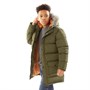 Fluid Drenge Faux Fur Trim Hood Dyne Kakigrøn