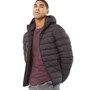 Fluid Mens Hooded Puffer Jacket Black