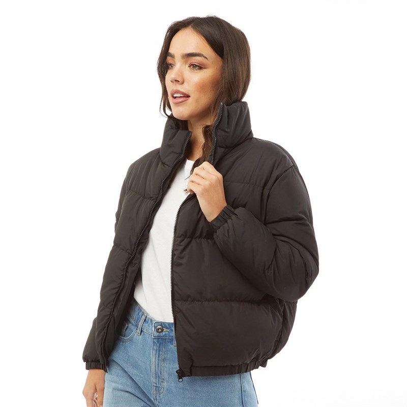 Short black down outlet jacket