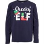 Fluid Kids Junior Novelty Elf L/s Top Navy