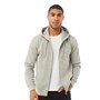 Fluid Mens Zip Through Fleece Hoodie Grey Marl