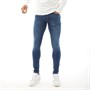 Fluid Herre Skinny Jeans Mellemblå