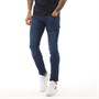 Fluid Mens Slim Fit Denim Jeans Dark Wash