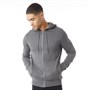 Fluid Mens Hooded Zip Through Cardigan Mid Grey Melange