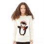 Fluid Junior Penguin Christmas Jumper Winter White