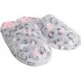 Fluid Womens Leopard Print Mule Slippers Grey/Multi