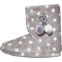 Fluid Dames Star Print Bootee Pantoffels Grijs
