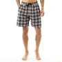 Fluid Mens Woven Pyjama Shorts Navy Check