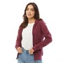 Fluid Womens Zip Through Hoodie Plum