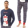 Fluid Mens Christmas Family Pyjama Set Navy/Red