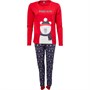 Fluid Womens Christmas Family Pyjama Set Red/Navy
