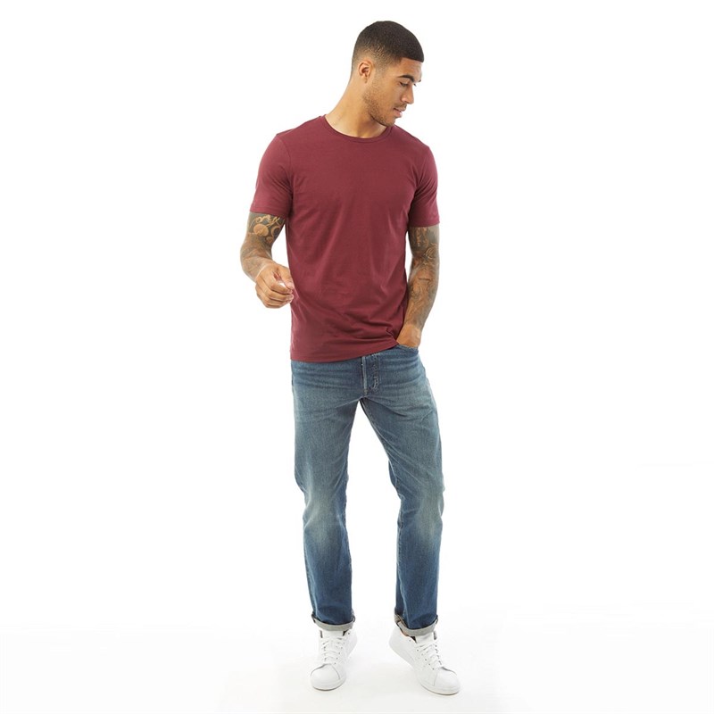 Fluid Herrer T-Shirt Bordeaux