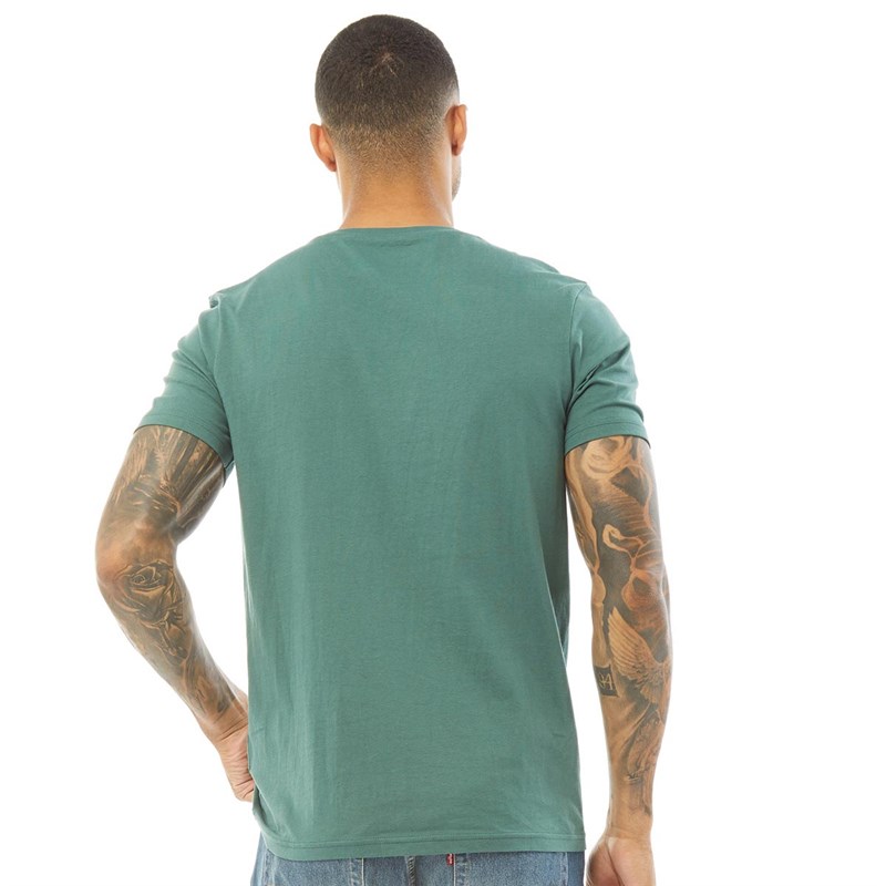 Fluid Męskie T-Shirt Zielony