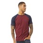 Fluid Herren Raglan T-Shirt Kastanienbraun