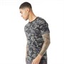 Fluid Mens Camo Print T-Shirt Black Camo