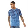 Fluid Mens Marble Ombre T-Shirt Blue