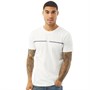 Fluid Mens Chest Stripe T-Shirt White