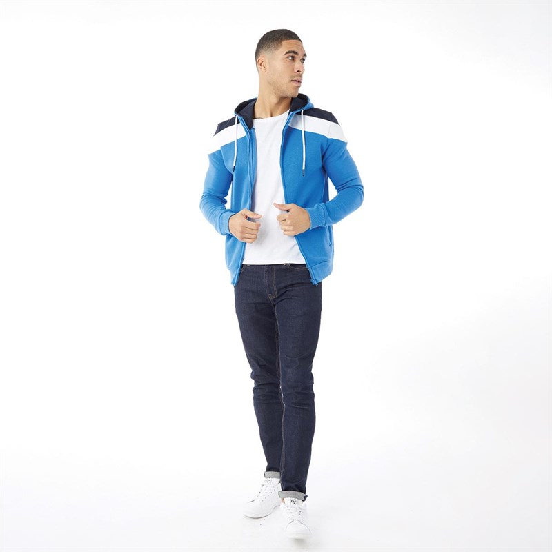 Fluid Sweat à Capuche Homme Bleu Roi