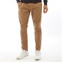 Fluid Pantalon Twill Homme Beige Foncé
