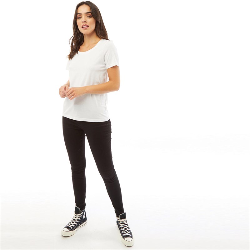 Fluid Damskie Basic Kamizelki/Bezr?kawniki Biały