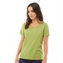 Fluid Damen Basic T-Shirts und Tops Grün