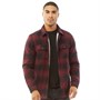 Fluid Mens Sherpa Lined Overshirt Burg/Black