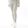 Fluid Junior Polka Dot Leggings Black/Grey Marl