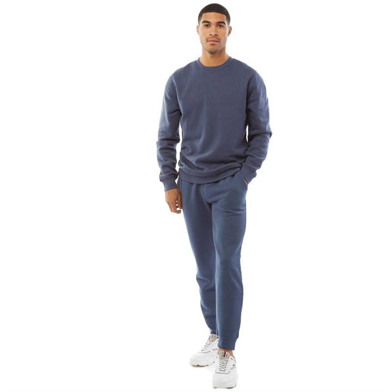 Fluid Mens Cotton/Recycled Polyester JogPants Light Navy