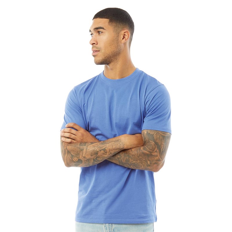 Fluid Herren Organic Cotton T Shirts Blau 3802