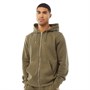 Fluid Mens Cotton/Recycled Polyester Fleece Zip Hoodie Dusty Olive