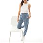 Fluid Damskie Cotton/Recycled Polyester Spodnie Dresowe Śniady Niebieski