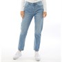 Fluid Dames Mom Straight Fit Jeans Middelblauw