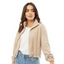 Fluid Damen Teddy Fleecejacken Beige