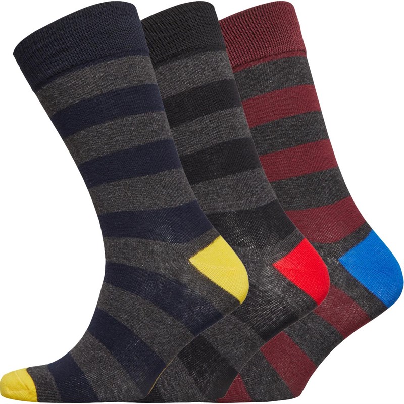 thumbnail image 2 of Men's Wool Blend Socks - 3-Pair Pack, Checkered Pattern, Sizes 10-13 2 of 13