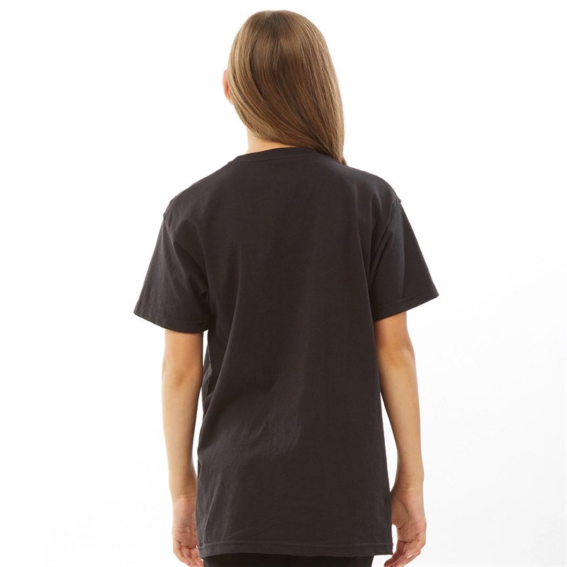 Fluid Junior Printed T-Shirt Black