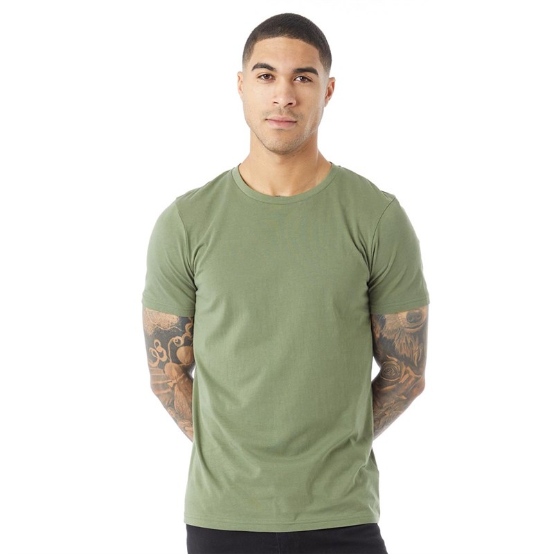 Fluid Herre T-shirts Kakigrøn
