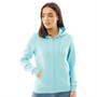 Fluid Womens Zip Though Hoodie Aqua