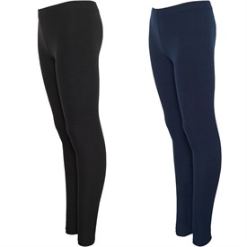 Fluid Mädchen Leggings Schwarz