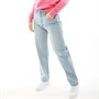 Fluid Jean Boyfriend Ladies Femme Bleu Clair