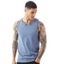 Fluid Mens Plain Muscle Back Vest Vintage Indigo