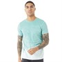 Fluid Mens Splatter Print T-Shirt Blue/White