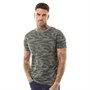 Fluid T-Shirts Camo Print Homme Kaki