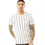 Fluid Herre Vertical Stripe T-shirts Hvid
