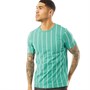 Fluid Mens Vertical Stripe T-Shirt Teal