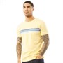 Fluid Mens Chest Stripe T-Shirt Butter