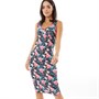 Fluid Womens Printed Vest Dress Tropical Print