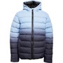 Fluid Meisjes Ombre Padded Pufferjas Hemelsblauw